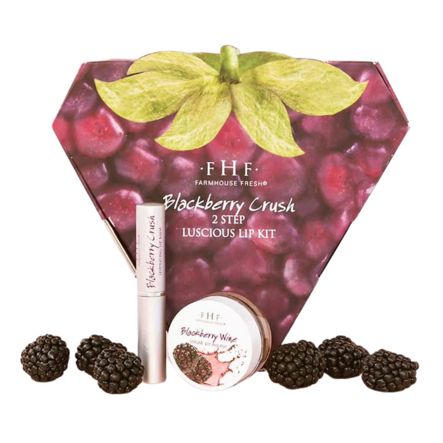 Farmhouse Fresh Blackberry Crush 2-Step Luscious Lip Kit Gift Set Skin Care 813439013752 25$