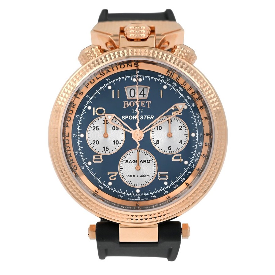 Bovet Sportster Chronograph Automatic Blue Dial Mens Watch SP0479