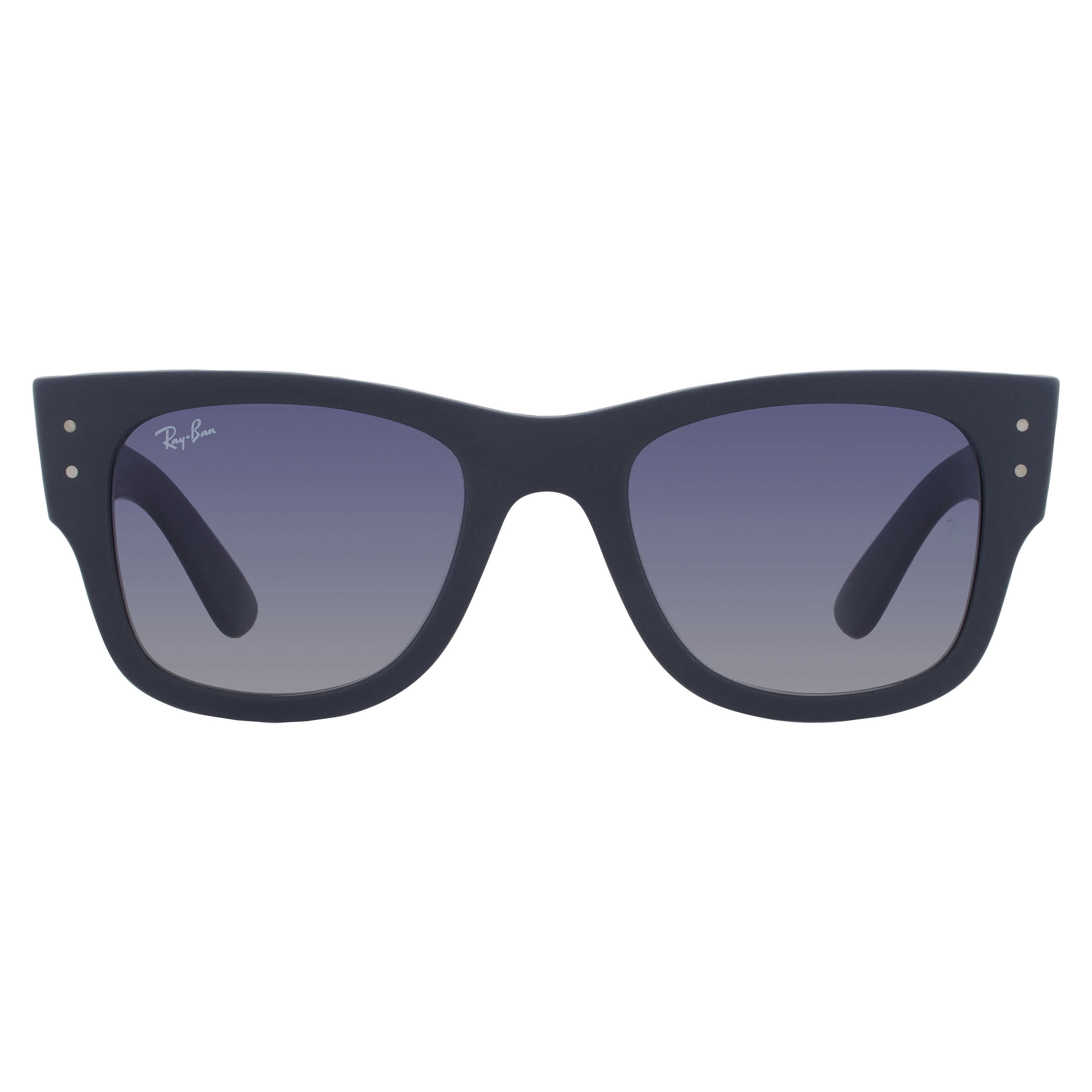 Ray-Ban Unisex Sunglass Mega Wayfarer Liteforce - Frame color: Sand Gray, Lens color: Grey Gradient Blue