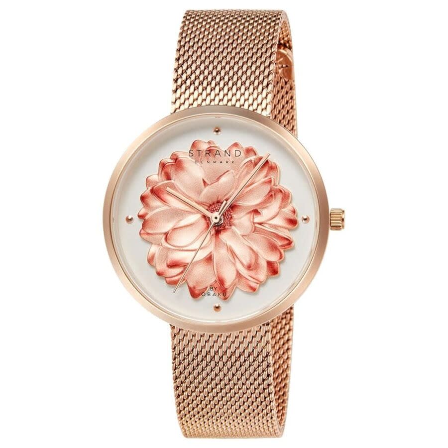 Obaku Blossom Rose Gold-tone Dial Ladies Watch S700LHVWMV-DF 53$