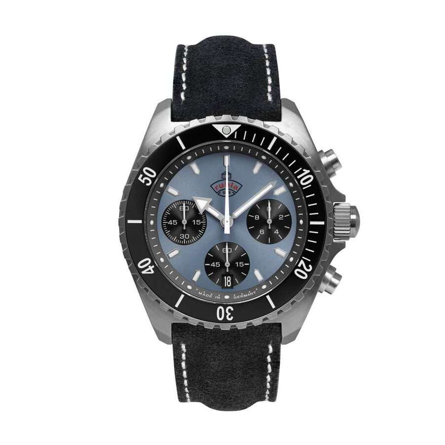 Ruhla Glasbach Cup Blue Dial Mens Watch 49705
