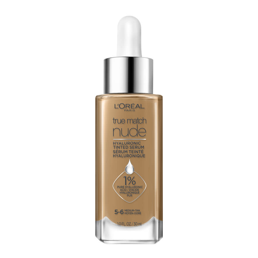 LOreal Ladies True Match Hyaluronic Tinted Serum Foundation Make 1 oz Medium Tan 5-6 Makeup 071249635957 22$