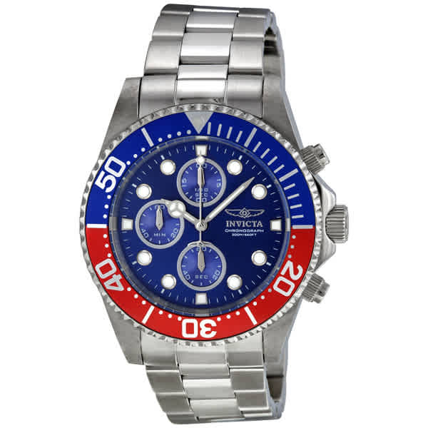 Invicta Pro Diver Chronograph Blue Dial Pepsi Bezel Men S Watch 1771 Ebay