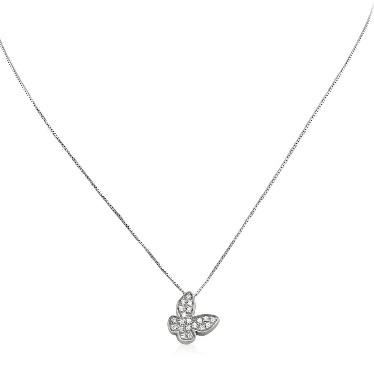 Salvini I Segni White Gold 014 CT Butterfly Diamond Necklace 628$
