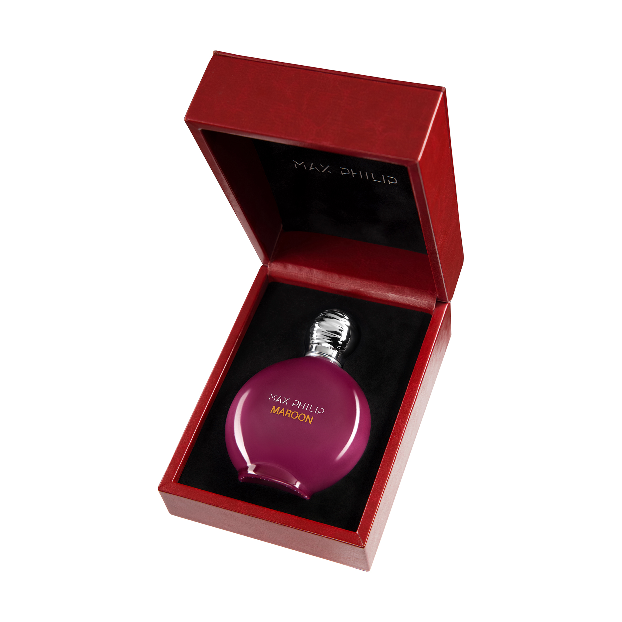 Max Philip Unisex Maroon EDP 34 oz Leather Box Fragrances 795847835440 150$