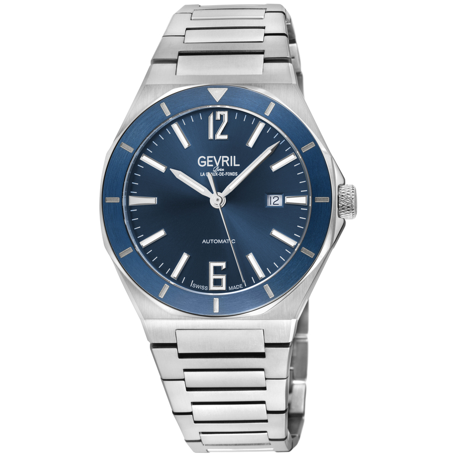 Gevril High Line Automatic Blue Dial Mens Watch 48401B 585$