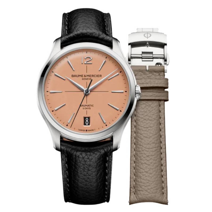 Baume et Mercier Clifton Automatic Salmon Dial Mens Watch M0A10778 2850$