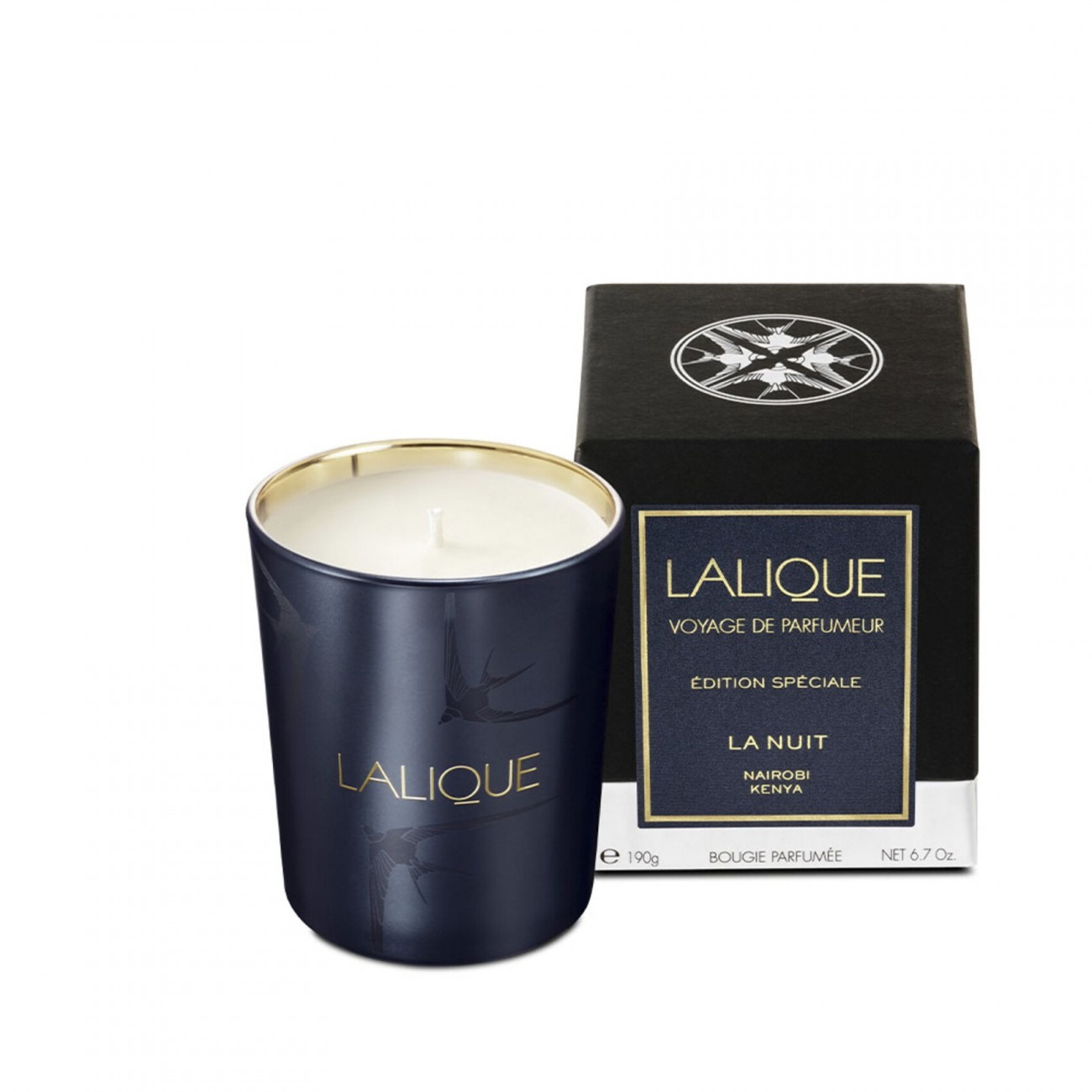 Lalique Unisex La Nuit Nairobi 67 oz Scented Candle 7640171196237 50$
