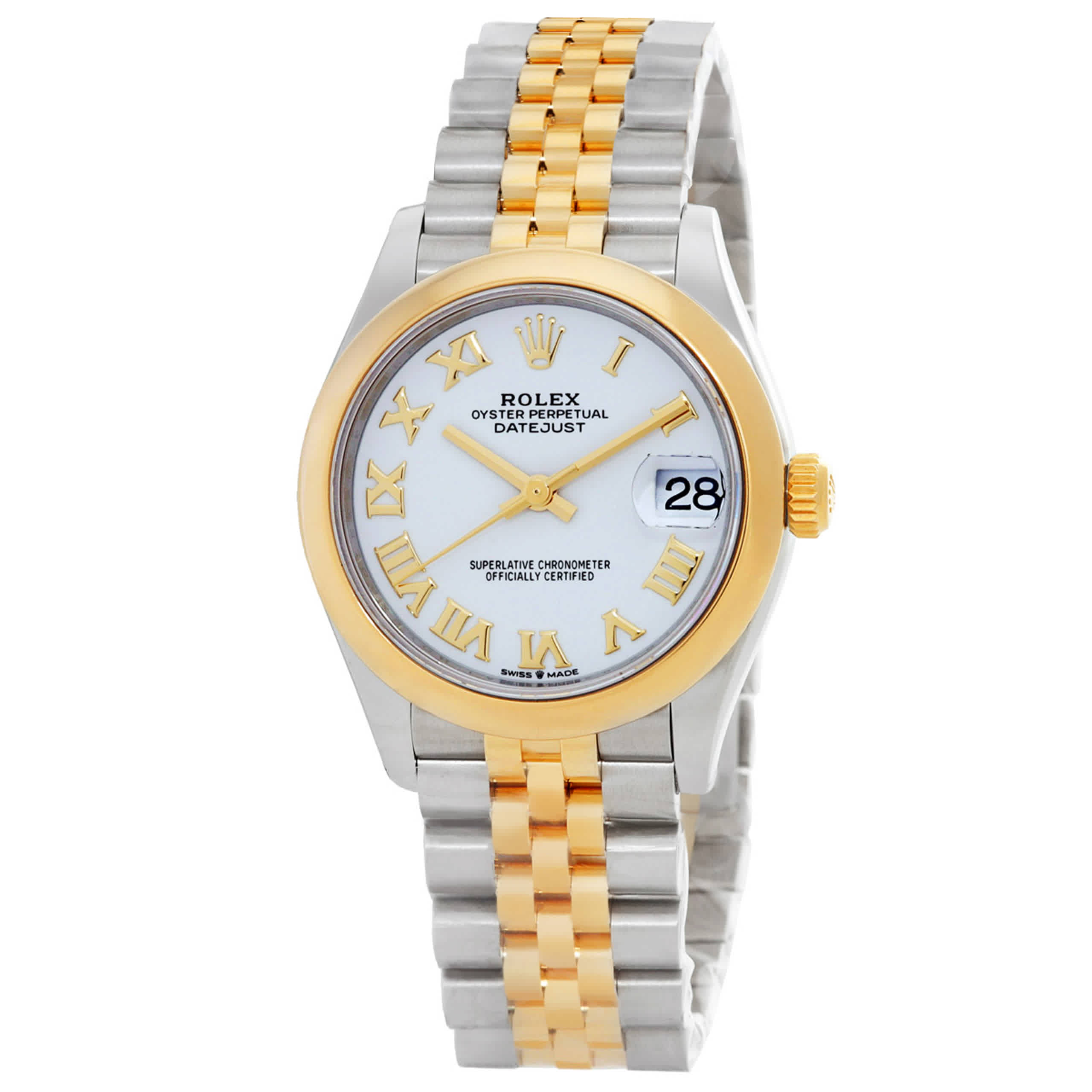Rolex Datejust 31 White Dial Automatic Ladies Steel and 18kt Yellow Gold Jubilee Watch 278243WRJ