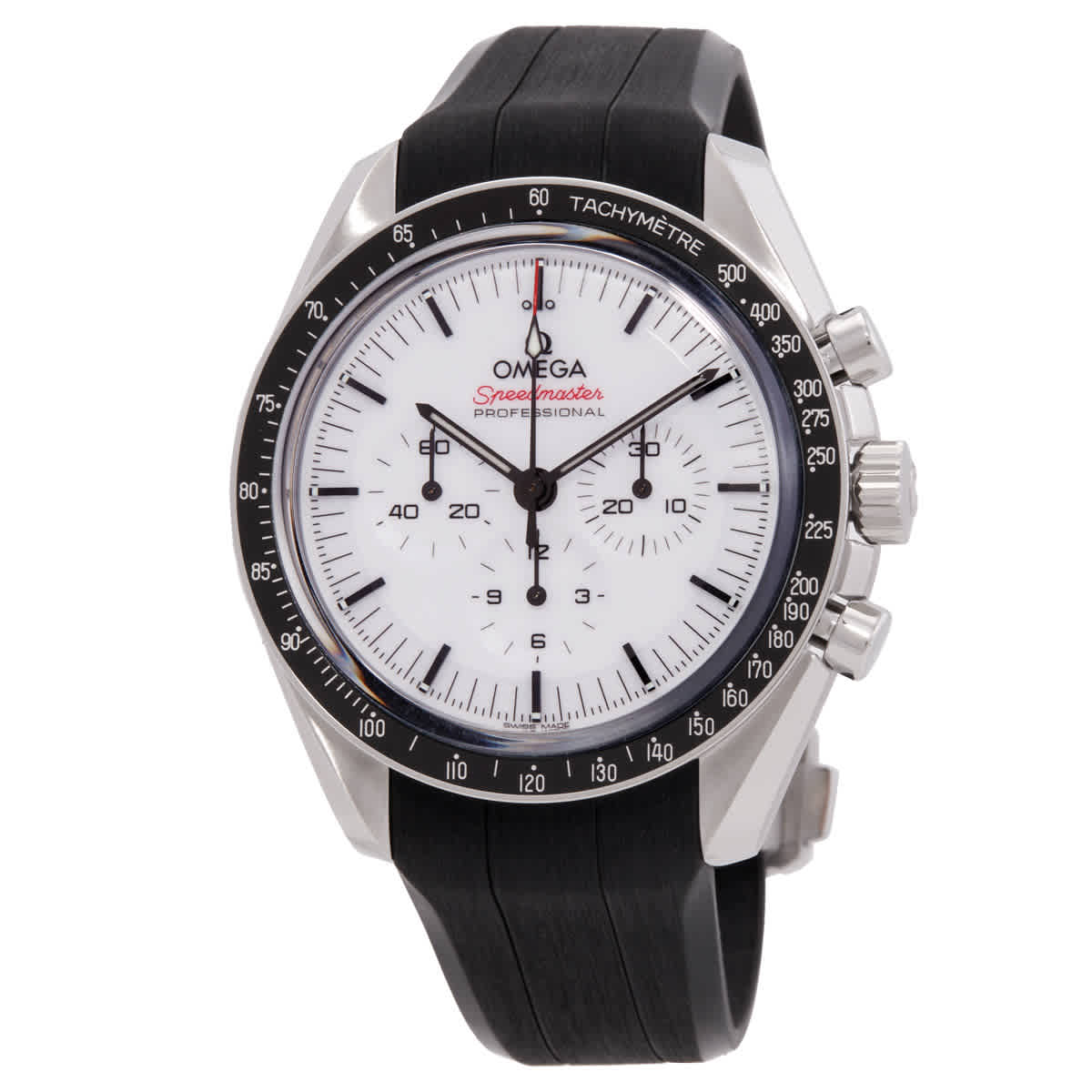 Omega Speedmaster Chronograph Hand Wind Chronometer White Dial Mens Watch 31032425004001
