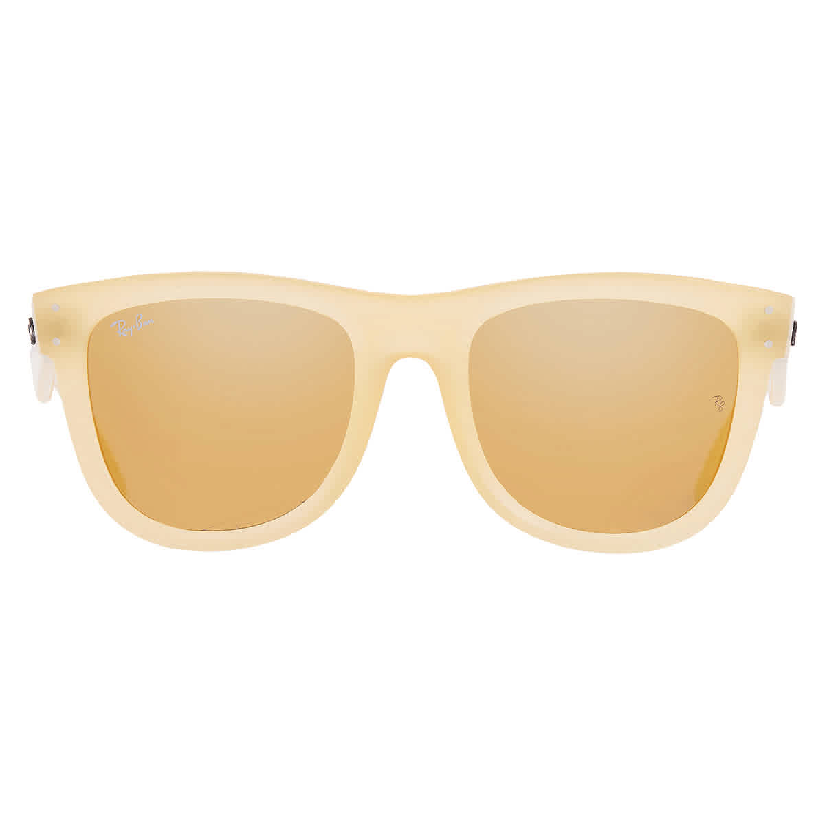 Ray-Ban Unisex Sunglass Wayfarer Reverse -  Frame color: Opal Yellow, Lens color: Brown Mirror Gold
