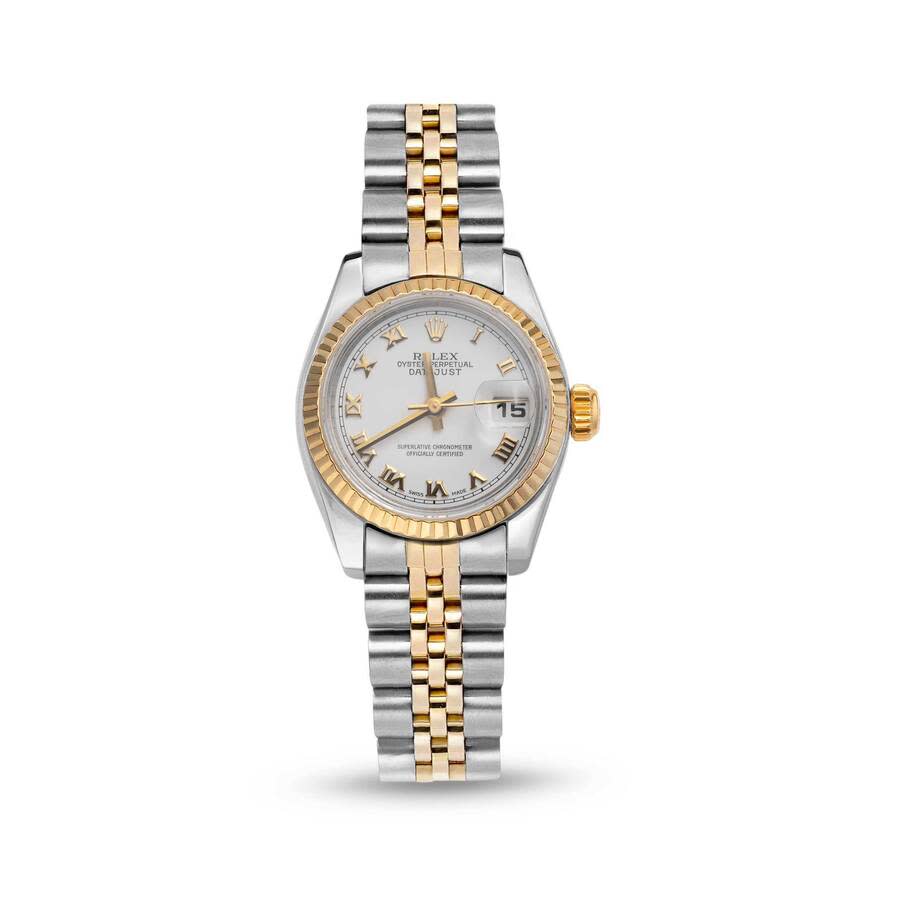 Preowned Rolex Datejust Automatic Chronometer White Dial Ladies Watch 179173 WRJ