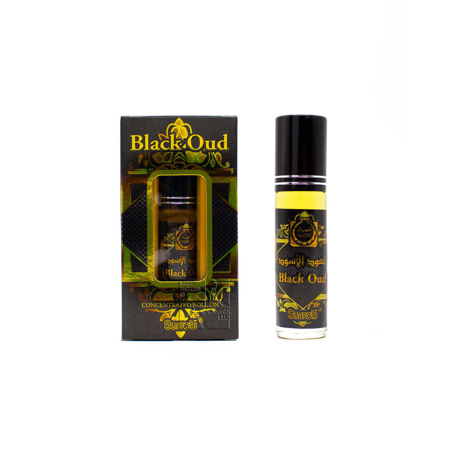 Surrati Perfume Unisex Black Oud Rollerball Perfume Oil 0.2 oz Fragrances 6281085015279