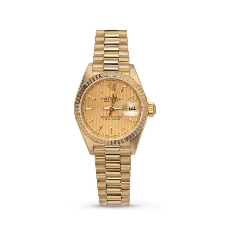Preowned Rolex Datejust Automatic Chronometer Champagne Dial Ladies Watch 69178 CSP