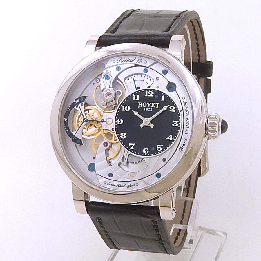Pre-owned Bovet Dimier Recital 12 Monsieur Hand Wind Mens Watch DTR12-42WG-000-B1-07
