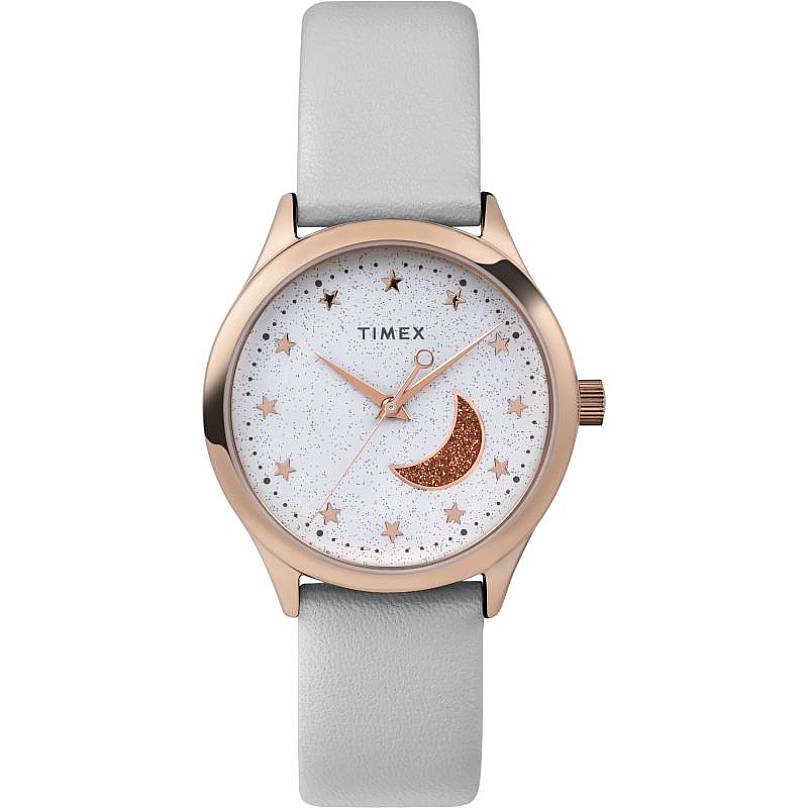 Timex Celestial Quartz White Dial Ladies Watch TW2V49400 24$