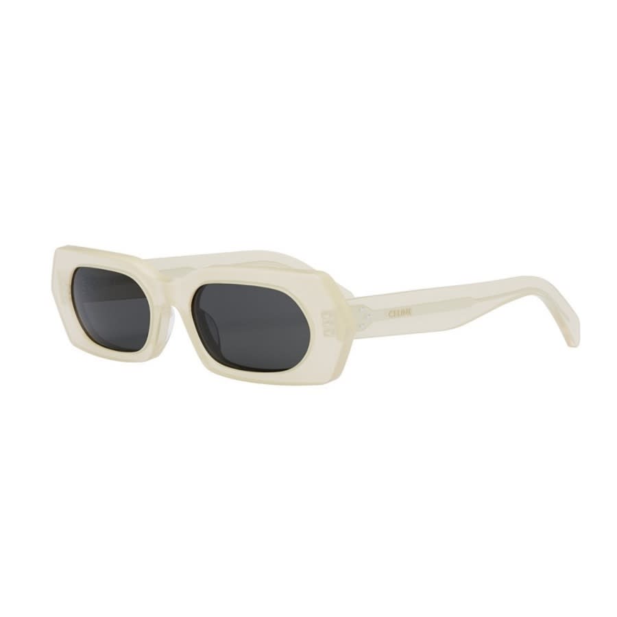 Celine CL40243I39A Oversized Rectangular Sunglasses — Beige