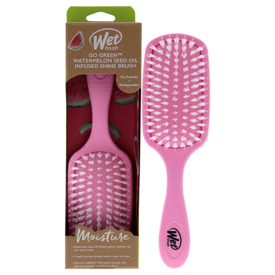 Go Green Oil Infused Shine Brush - Watermelon Seed Oil by Wet Brush for Unisex - 1 Pc Hair Brush 15$