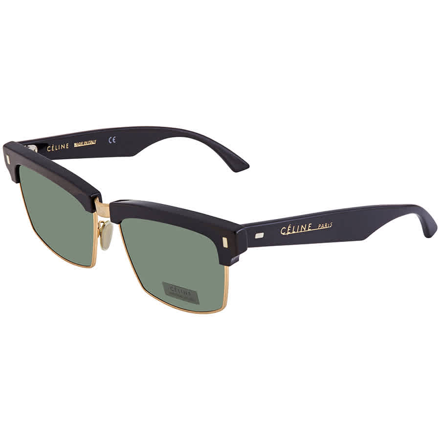 Celine Green Rectangular Ladies Sunglasses CL40054U 30N 57 CL40054U 30N