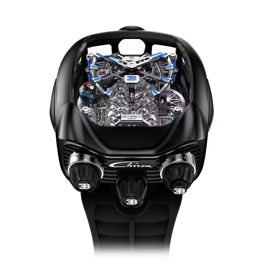 Jacob & Co. Bugatti Chiron Tourbillon Hand Wind Mens Watch BU200.21.AH.AB.B