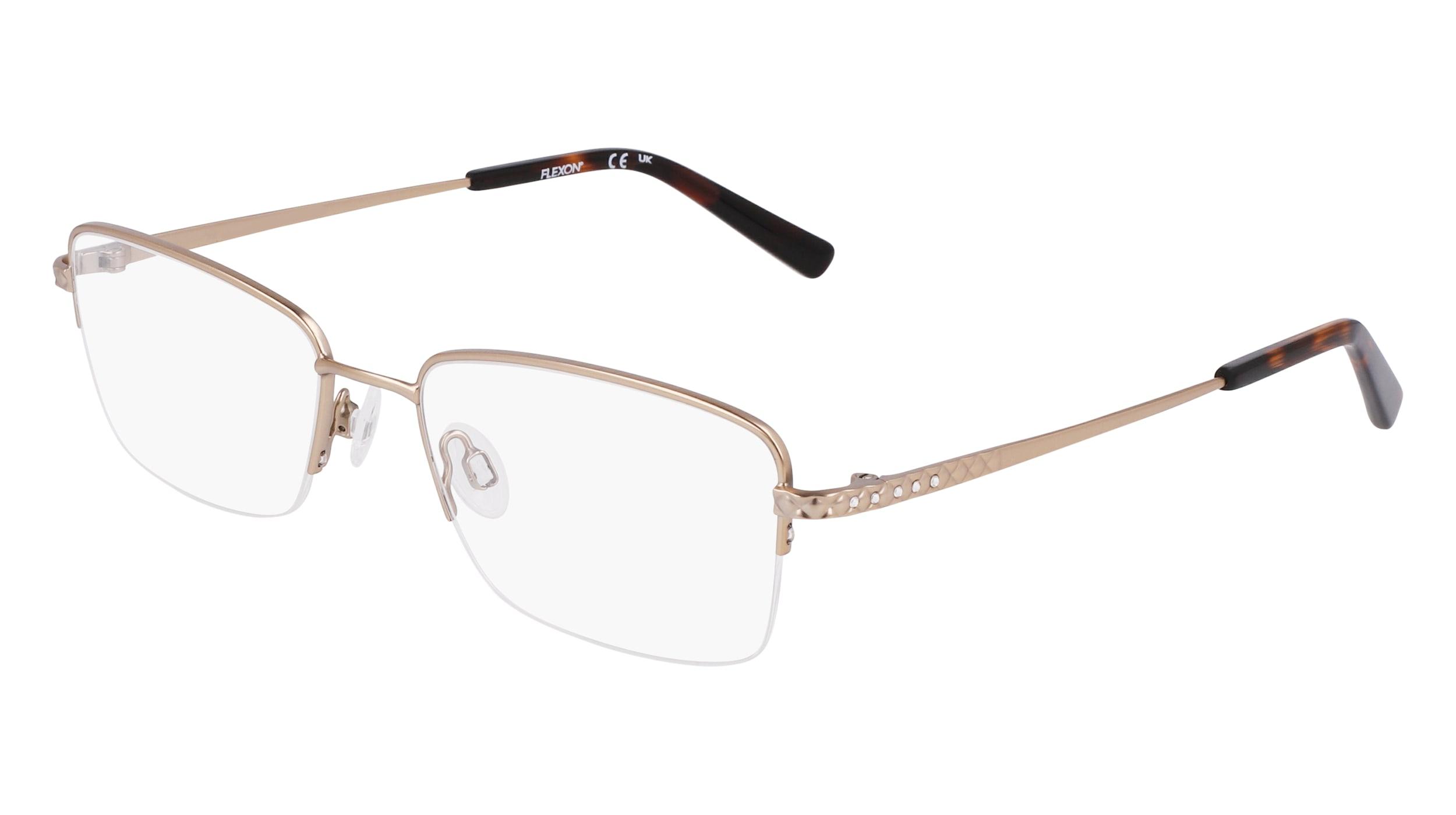 Flexon Demo Rectangular Ladies Eyeglasses FLEXON W3043 272 54
