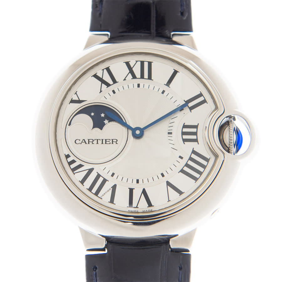 Cartier Ballon Bleu Automatic Silver Dial Mens Watch WSBB0029