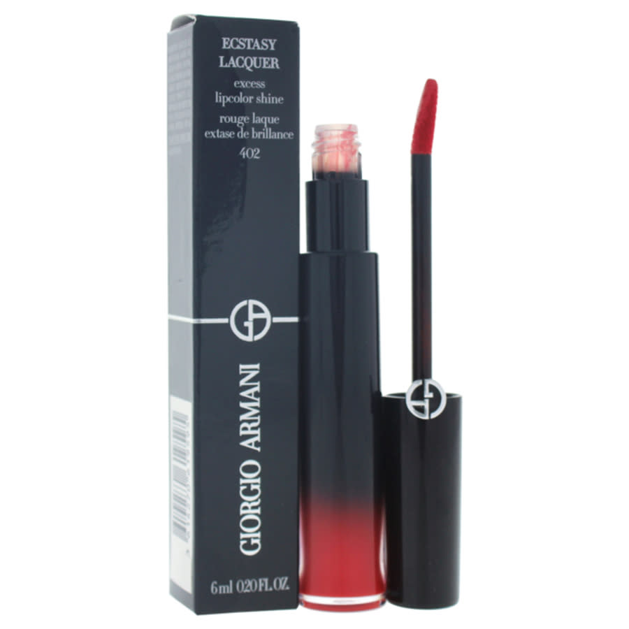 Armani Ladies Ecstasy Lacquer Excess Lipcolor Shine - 402 Red-to-Go Liquid Lip gloss 02 oz Makeup 3614270619595 35$