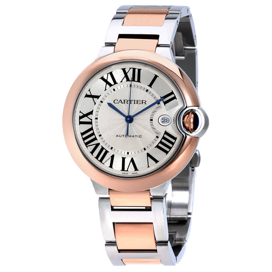 Cartier Ballon Bleu De Cartier Guilloche Dial Automatic Mens Watch W2BB0004