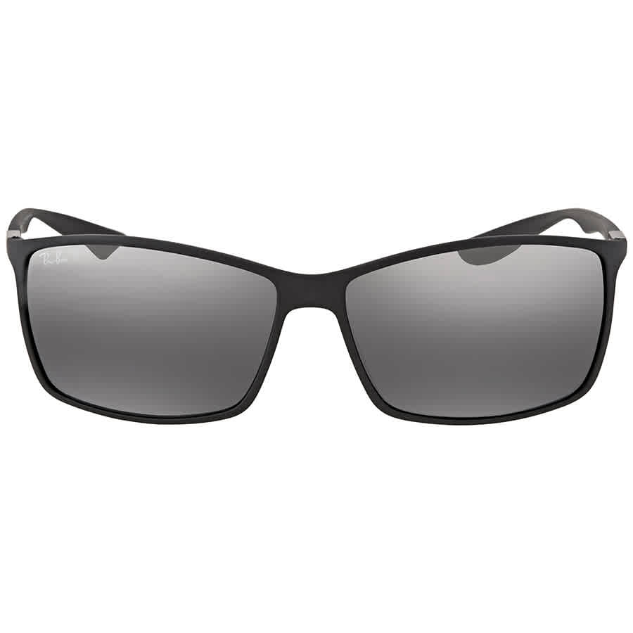 Ray-Ban Liteforce Matte Black Grey Mirror Gradient Silver Polar 0RB4179-601S8262 in Purple