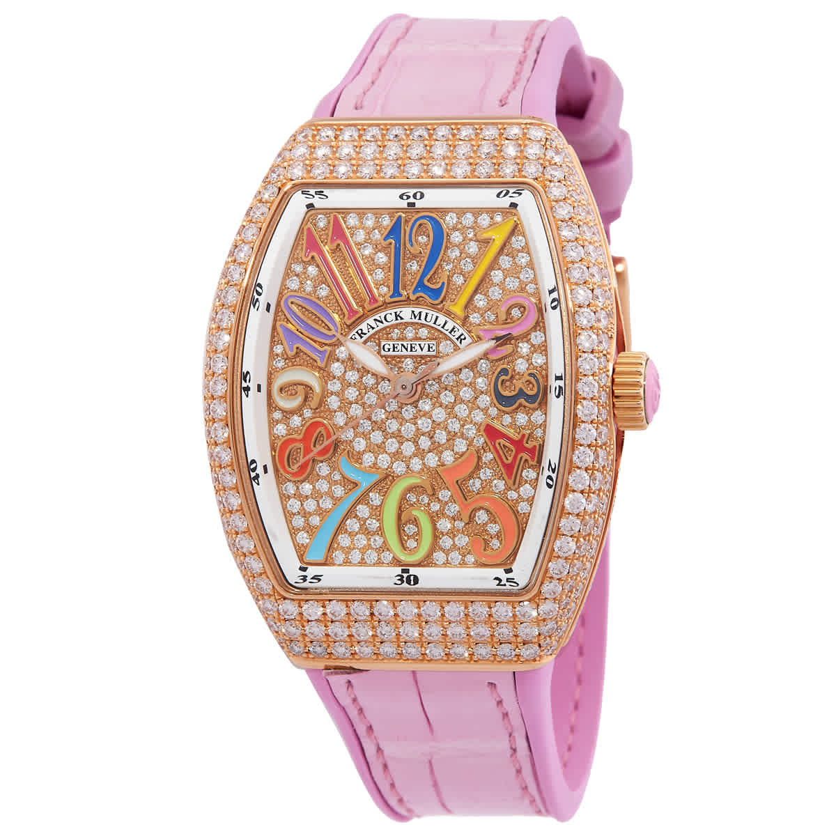 Franck Muller Vanguard Automatic Diamond Ladies Watch V 32 SC AT FO D CD COL DR 22500$