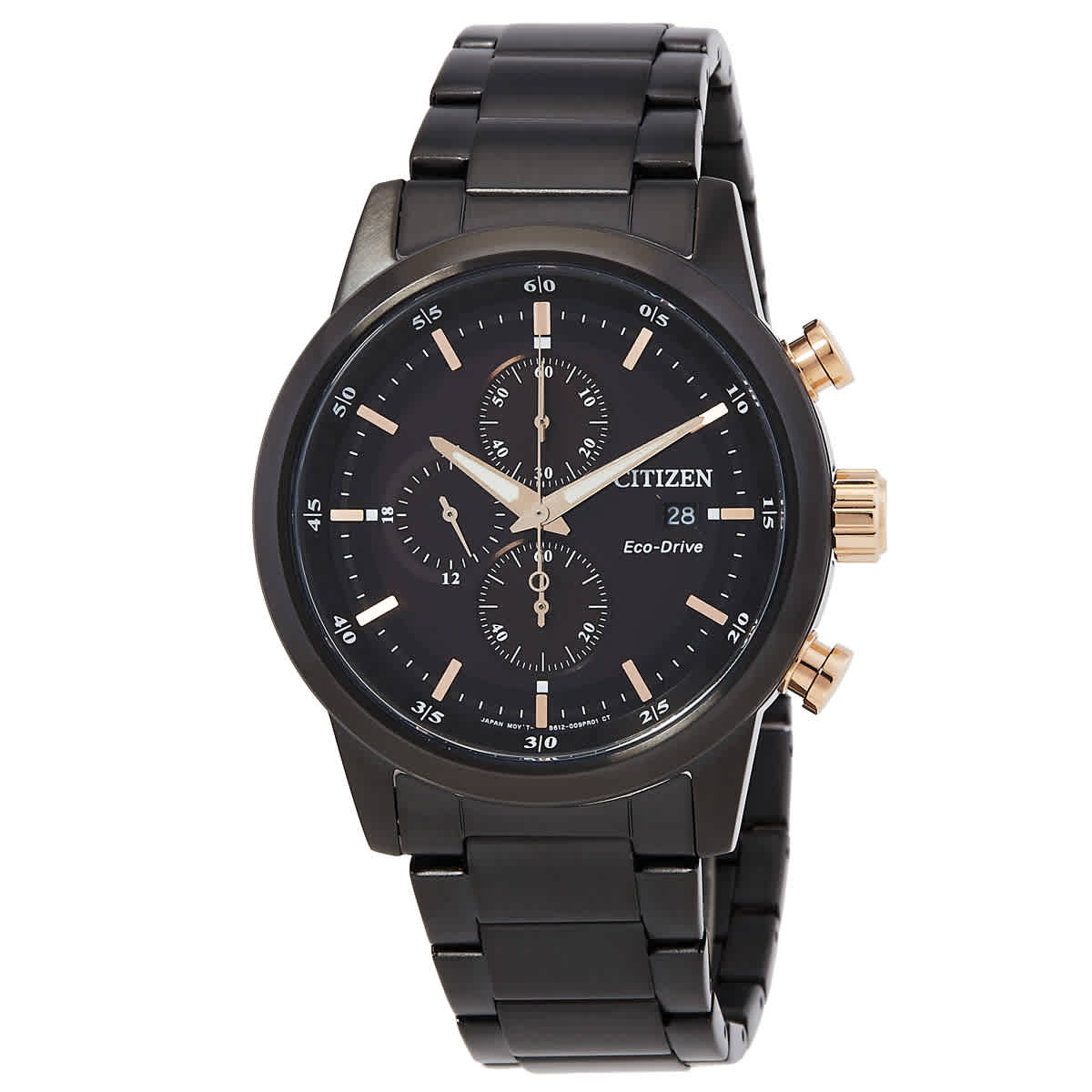 Citizen Chronograph Eco-Drive Black Dial Mens Watch CA0746-85E 234$