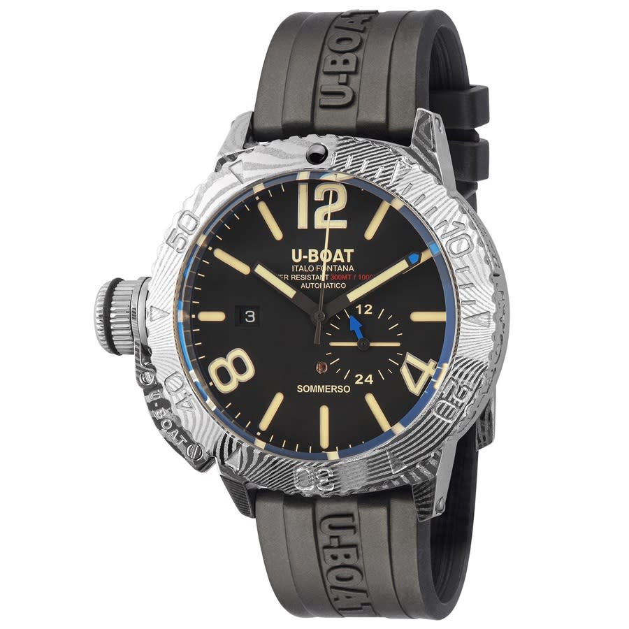 U-Boat Sommerso Automatic Black Dial Mens Watch 9999 2075$