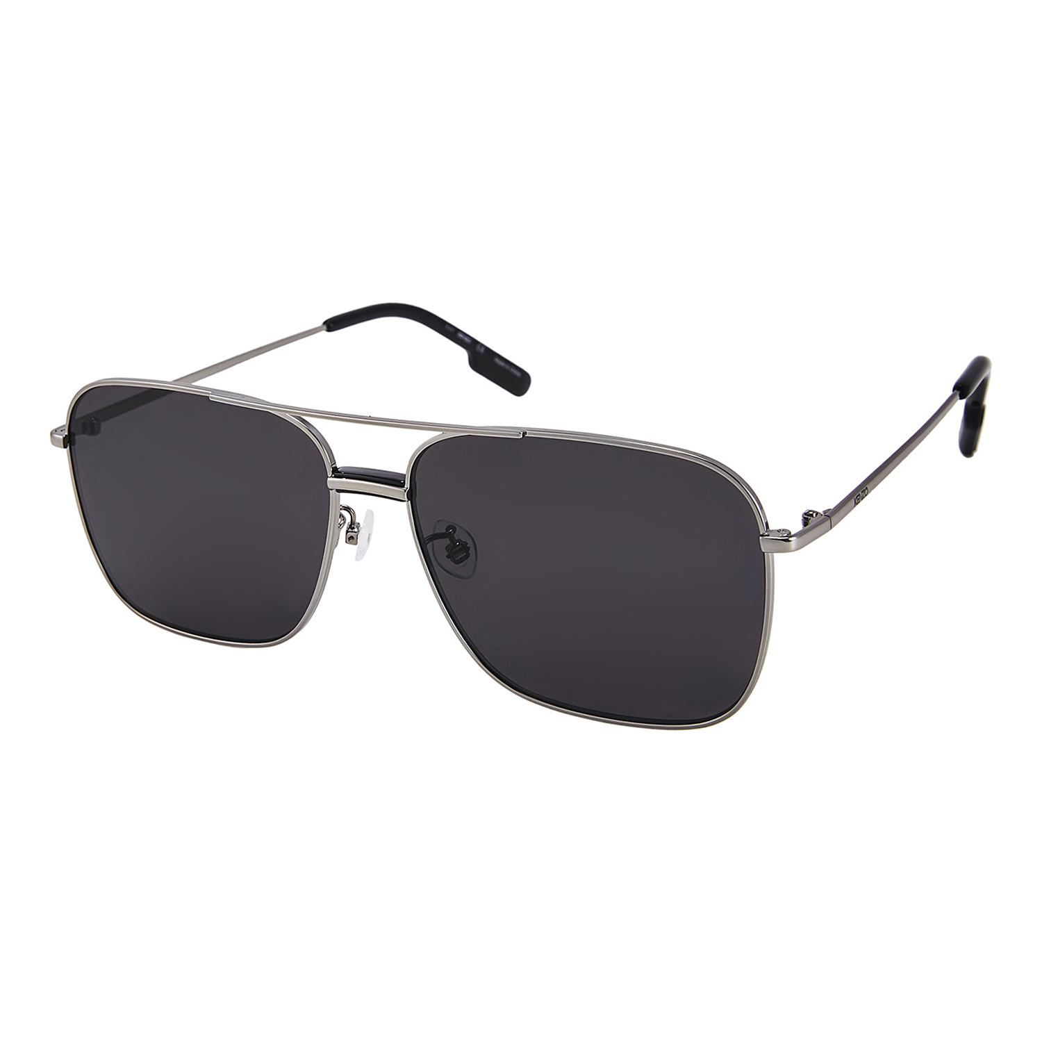 Kenzo Black Rectangular Unisex Sunglasses Kz40092f 14a 62 In Black,grey ...