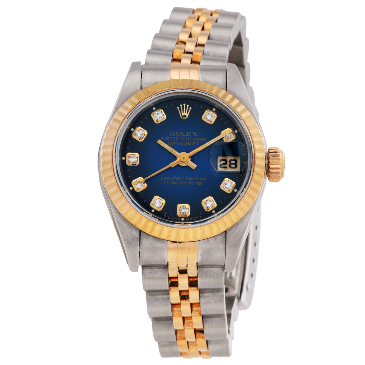 Preowned Preowned Rolex Datejust Automatic Diamond Champagne Dial Ladies Watch 69173BLSJ