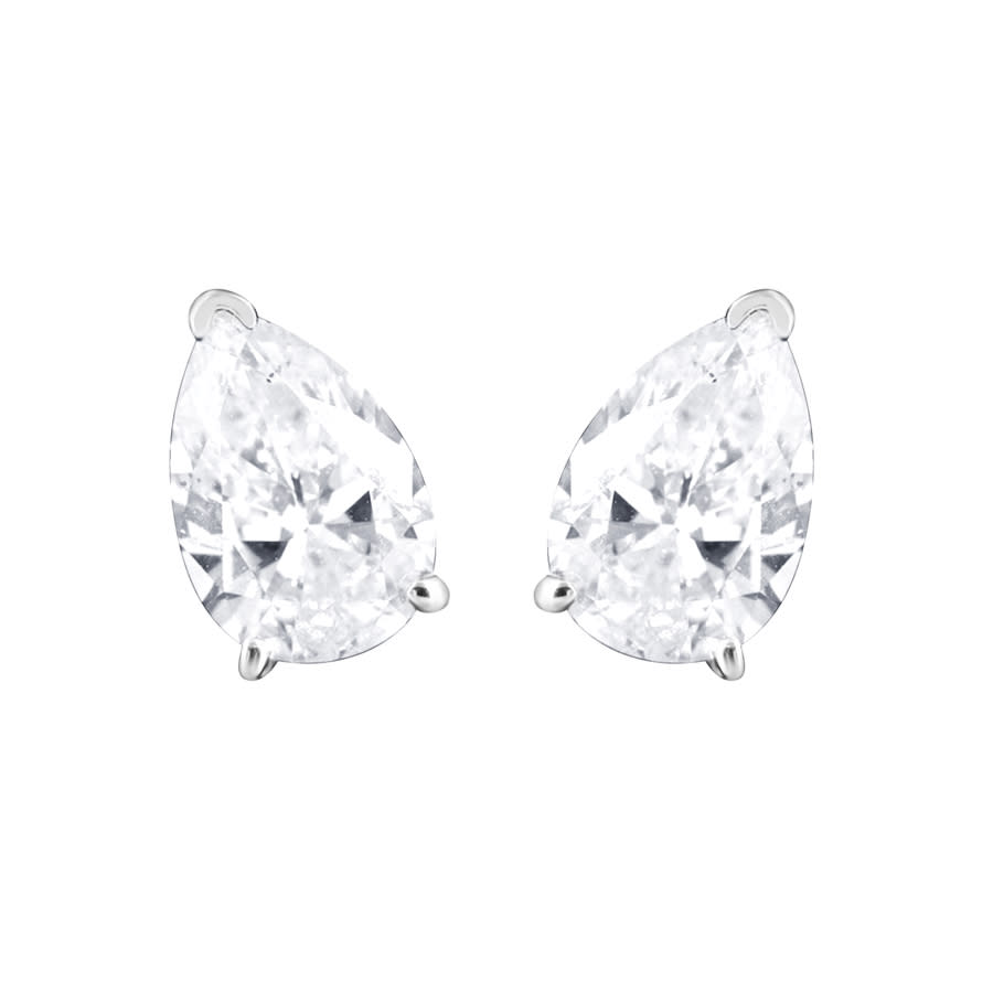 Brilliant Diamond 14KT White Gold 200 Carat Lab Grown Diamond Stud Earrings for Women 1275$