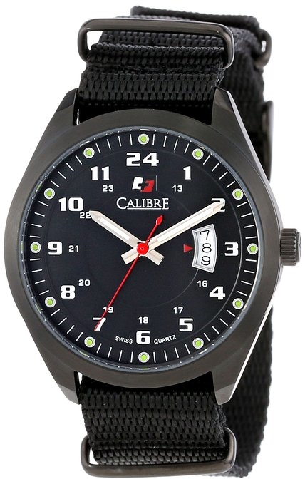 Calibre Trooper Black Dial Black Canvas Strap Mens Watch SC-4T1-13-007-7T 196$