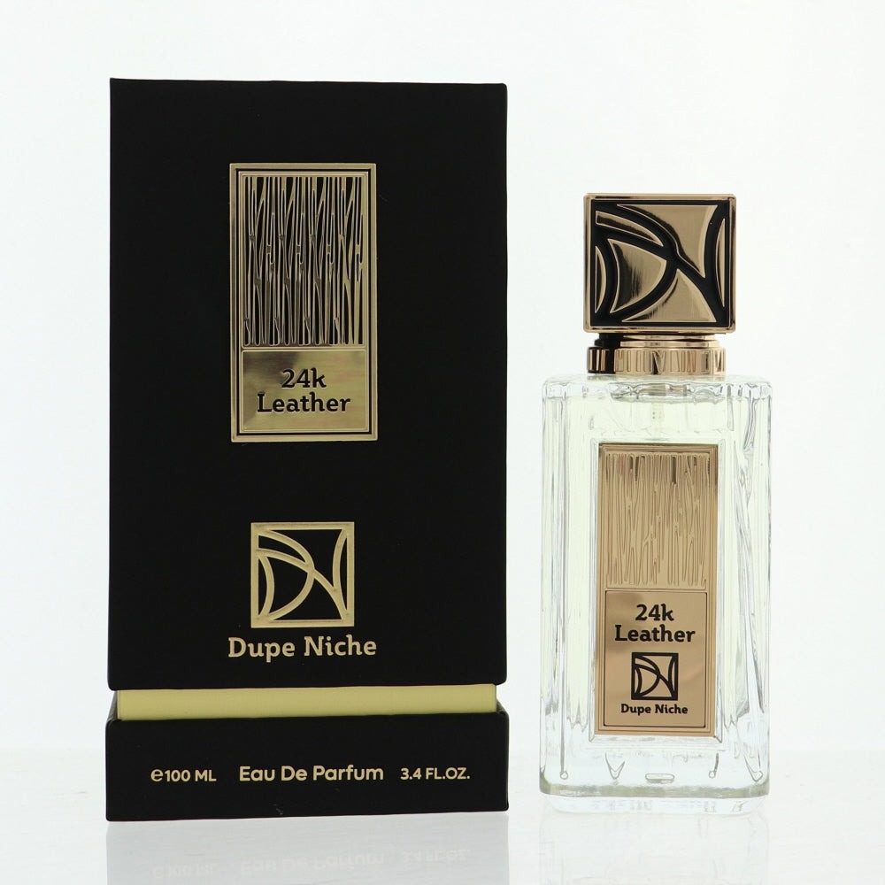 Dupe Niche Mens 24K Leather EDP Spray 3.4 oz Fragrances 850039142871