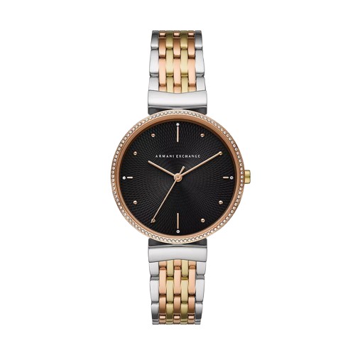 Armani Exchange Zoe Quartz Crystal Black Dial Ladies Watch AX5911 84$