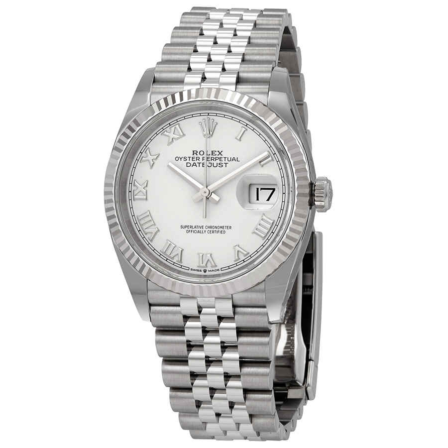 Rolex Datejust 36 Automatic White Dial Ladies Jubilee Watch 126234WRJ