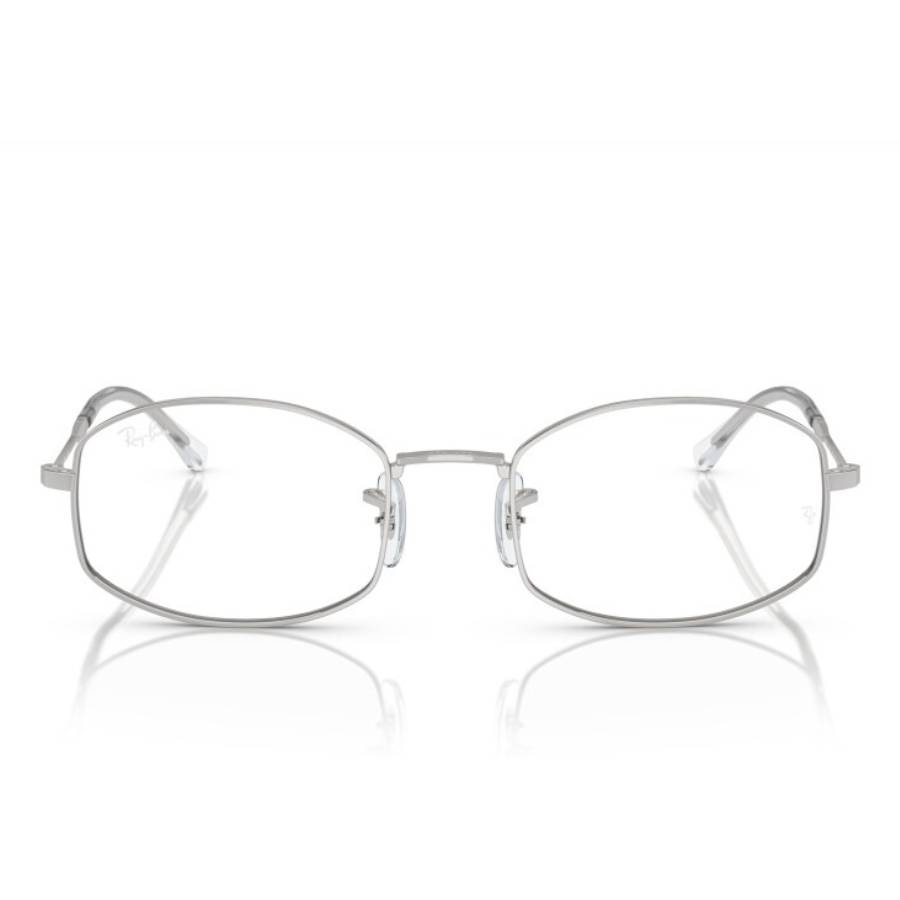 Ray-Ban RX6510 2968 Men's Glasses Silver Size 50 - Blue Light Block Available