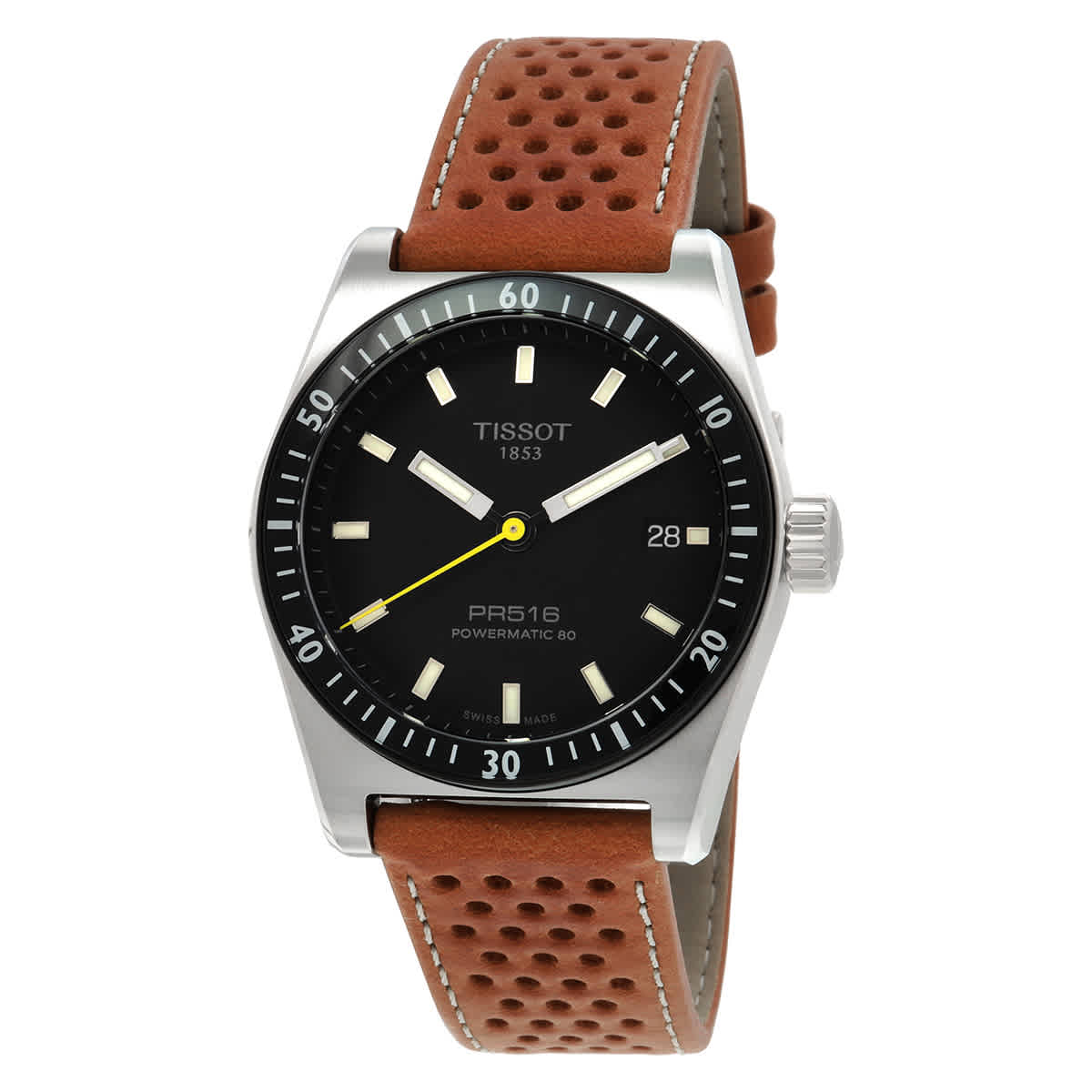 Tissot PR516 Powermatic 80 Automatic Black Dial Mens Watch T1494071605100 540$