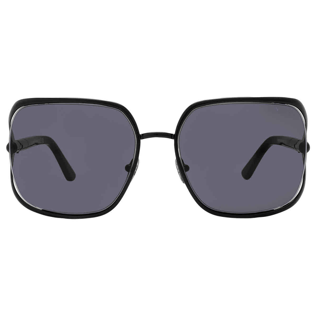 Tom Ford Goldie Smoke Rectangular Ladies Sunglasses FT1092 01A 60