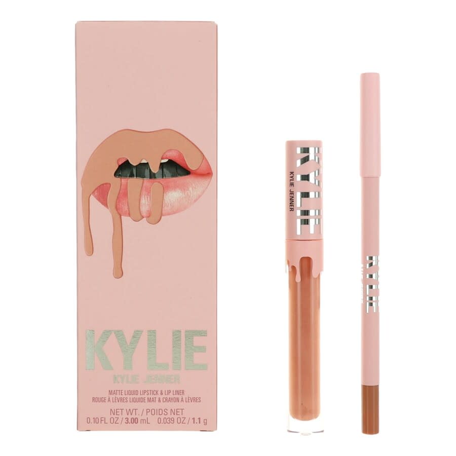 Kylie Cosmetics Ladies Matte Liquid Lipstick Lip Liner Bare Gift Set Makeup 4064941008675 32$