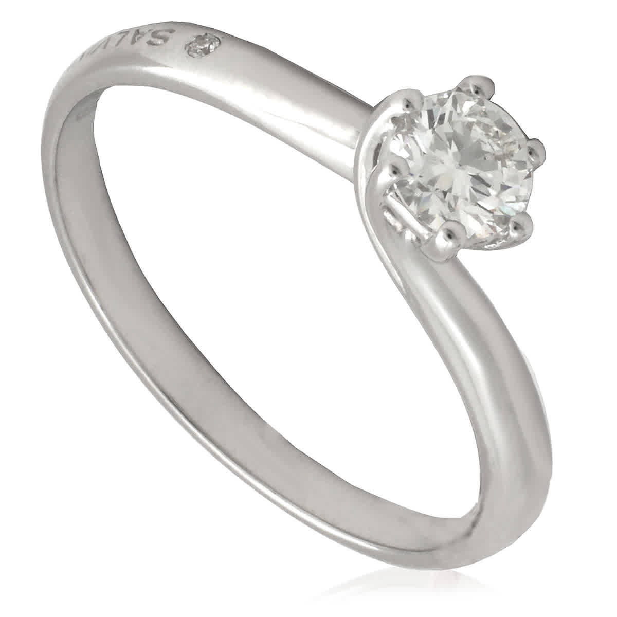 Salvini Lavinia White Gold 0.18 CT G Diamond Ring, Size 17