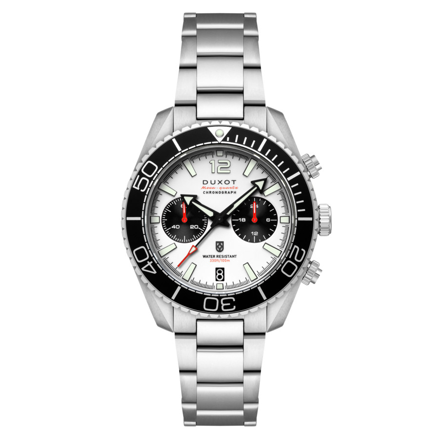 Duxot Tiburon Chronograph Quartz White Dial Mens Watch DX-2062-44