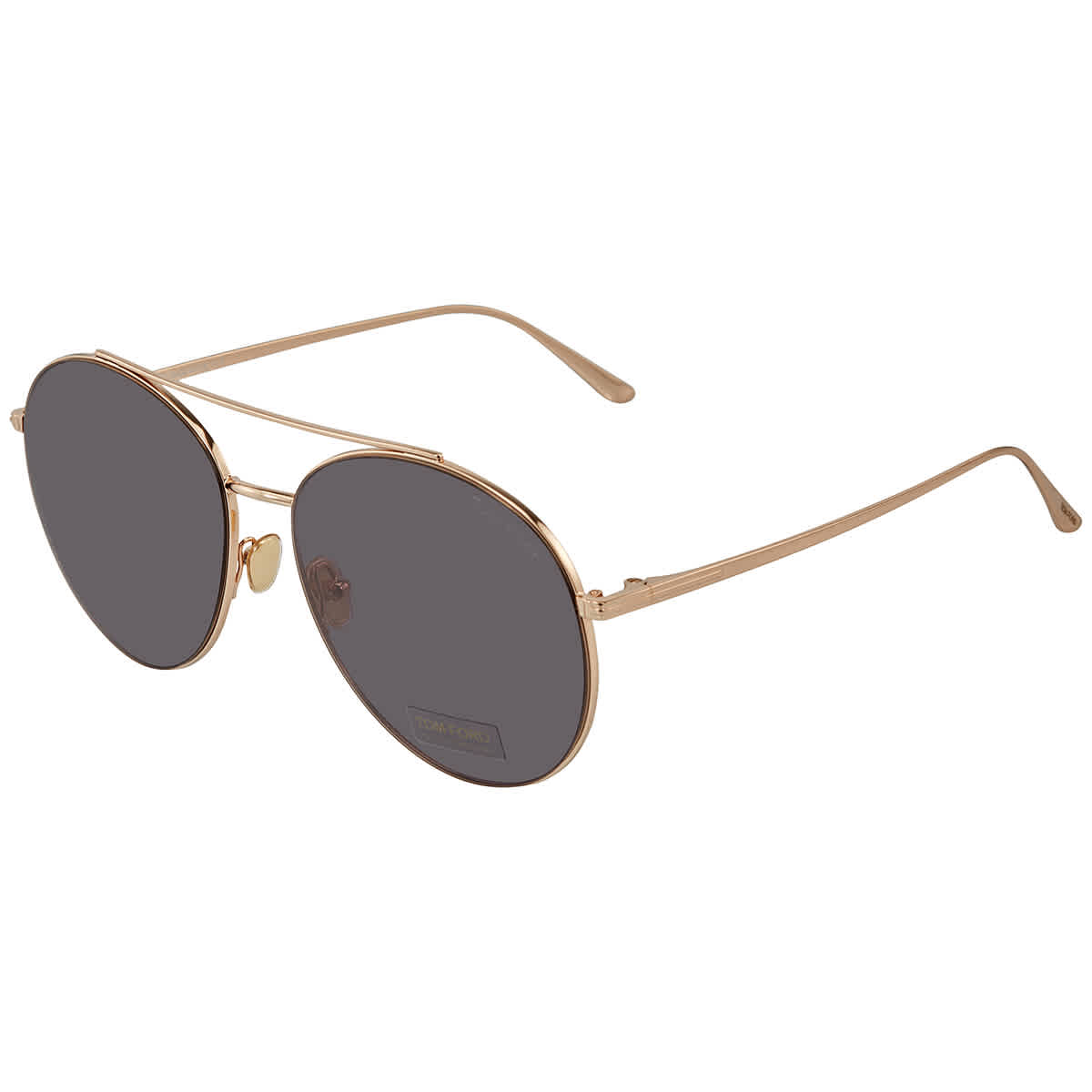 Tom Ford Smoke Round Ladies Sunglasses FT075728A59