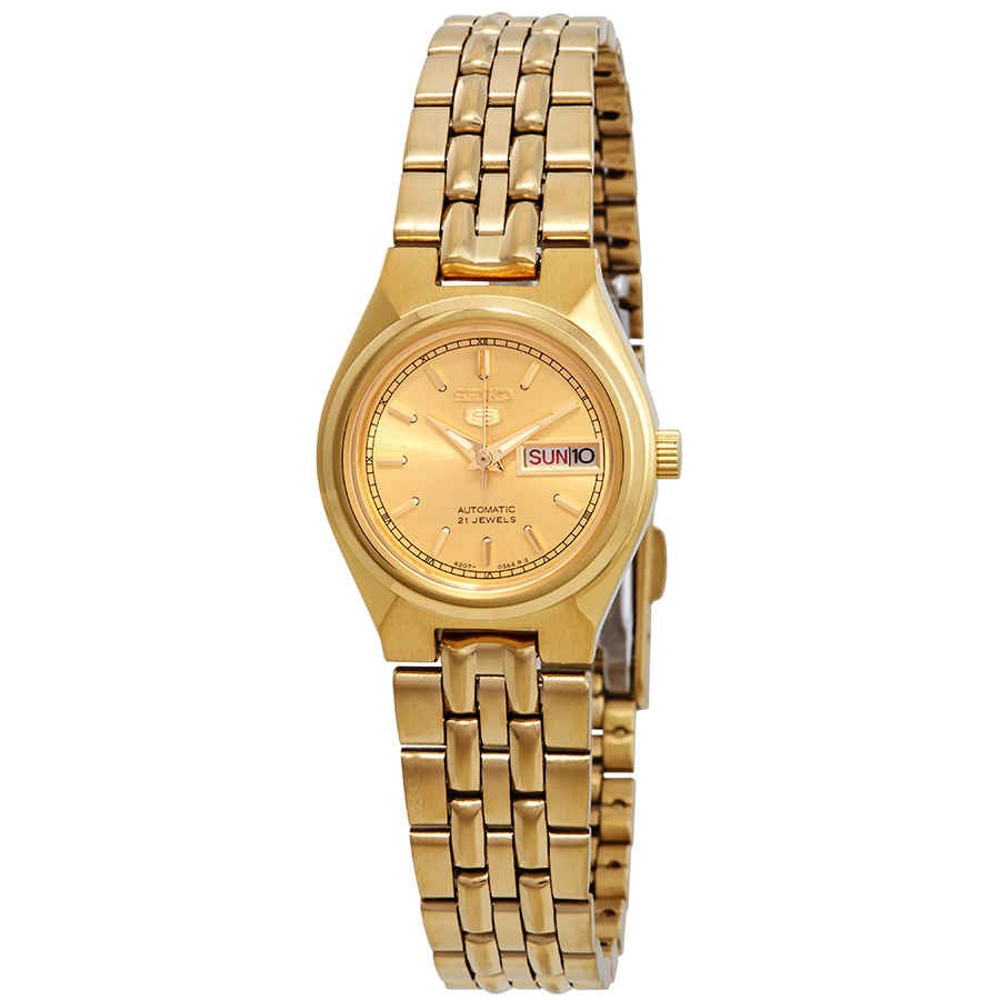 Seiko Series Automatic Gold Dial Ladies Watch SYMA04