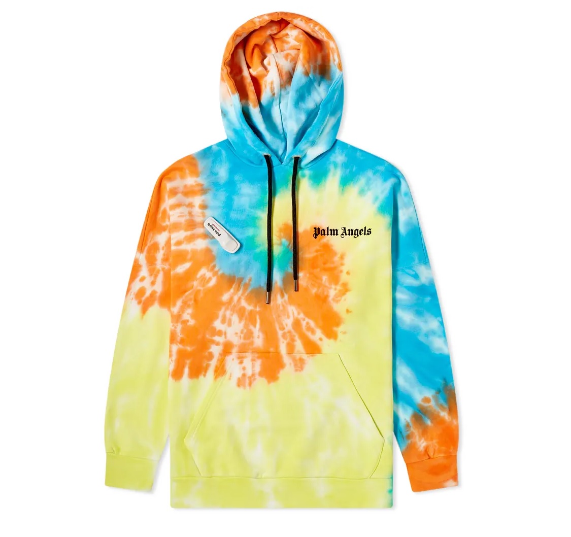 palm angels tie dye hoodie