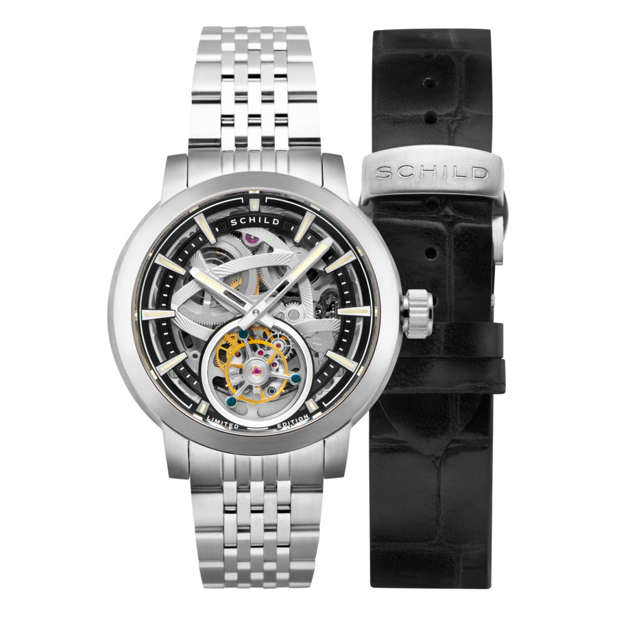 Schild Heinrich Black Dial Mens Watch SC-1006-11 1200$