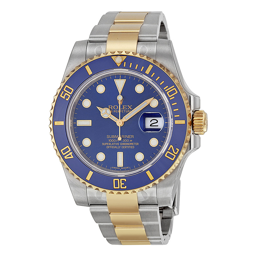 Preowned Rolex Submariner Blue Dial Mens Watch 116613LB